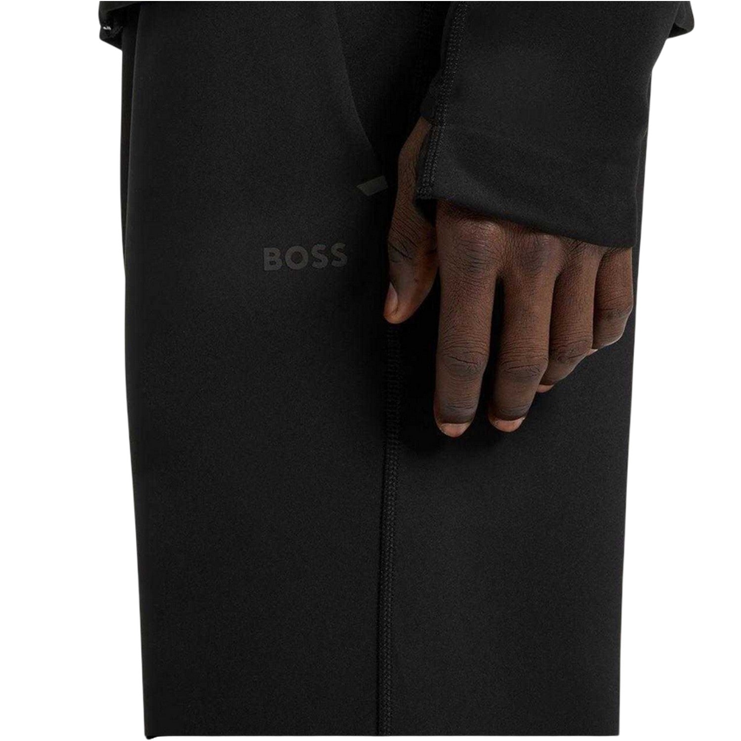 Black - Side - Boss Mens Active Jogging Bottoms