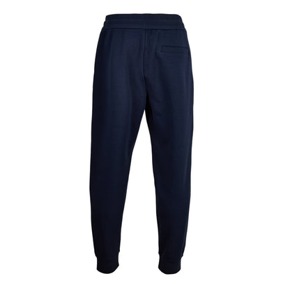 Dark Blue - Back - Hugo Boss Mens Cuffed Jogging Bottoms