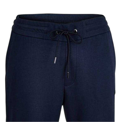 Dark Blue - Side - Hugo Boss Mens Cuffed Jogging Bottoms