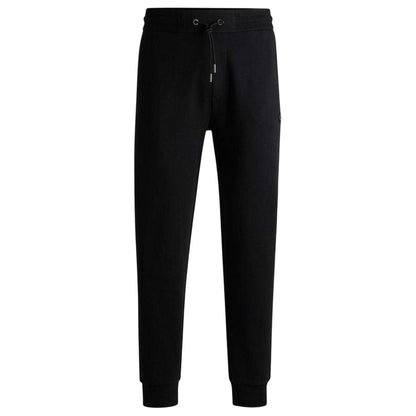 Black - Front - Hugo Boss Mens Cuffed Jogging Bottoms
