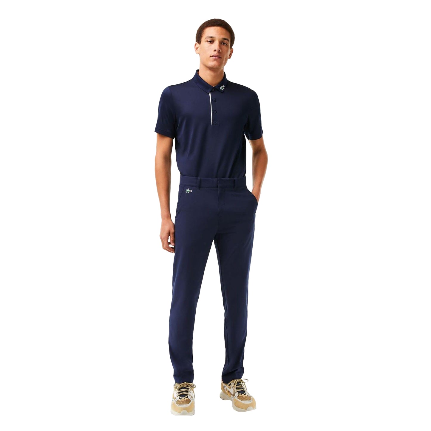 Blue - Lifestyle - Lacoste Mens Stretch Sports Chinos