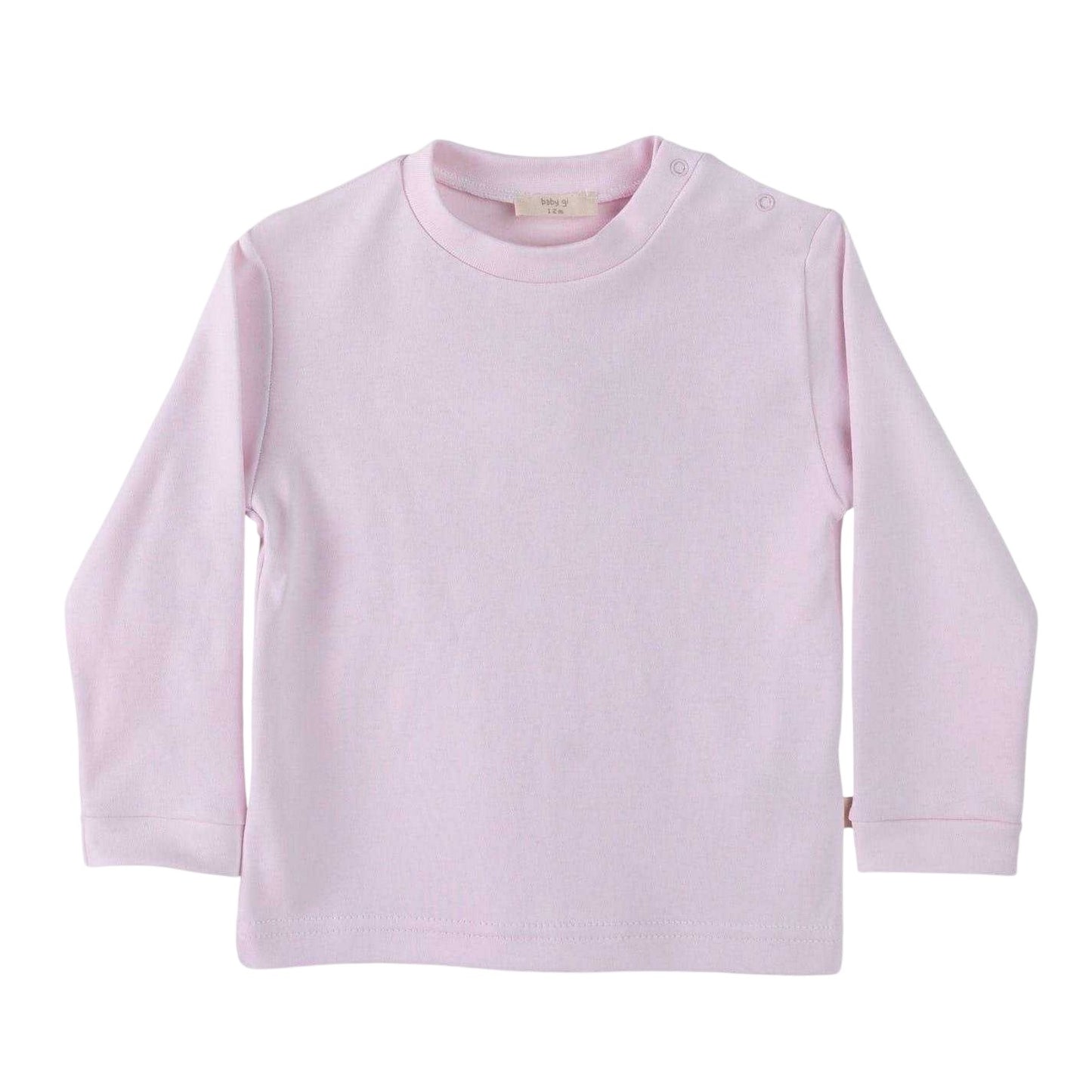 Pink-White - Side - Baby Gi Baby Angel Wing Crew Neck Top And Trousers Set