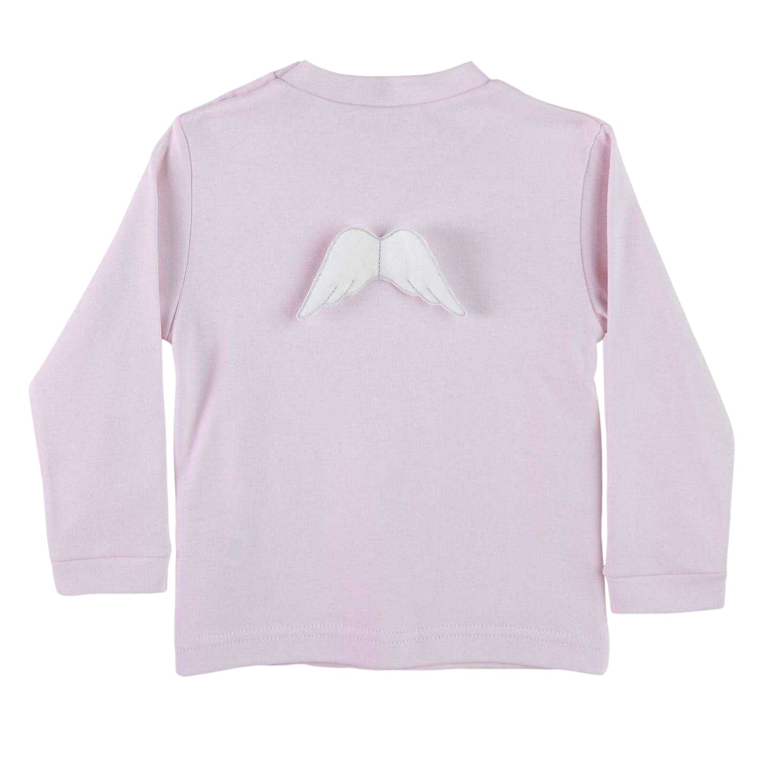 Pink-White - Lifestyle - Baby Gi Baby Angel Wing Crew Neck Top And Trousers Set