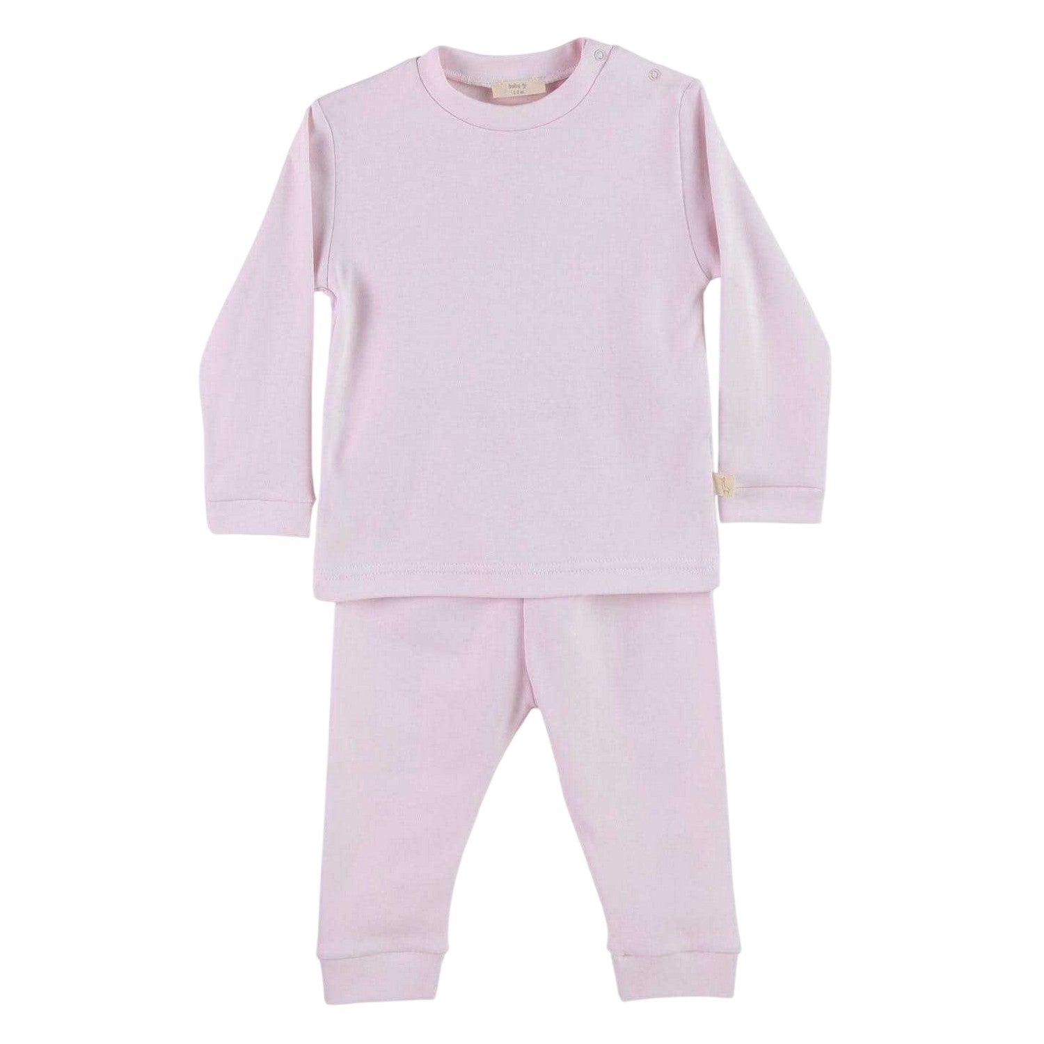 Pink-White - Front - Baby Gi Baby Angel Wing Crew Neck Top And Trousers Set