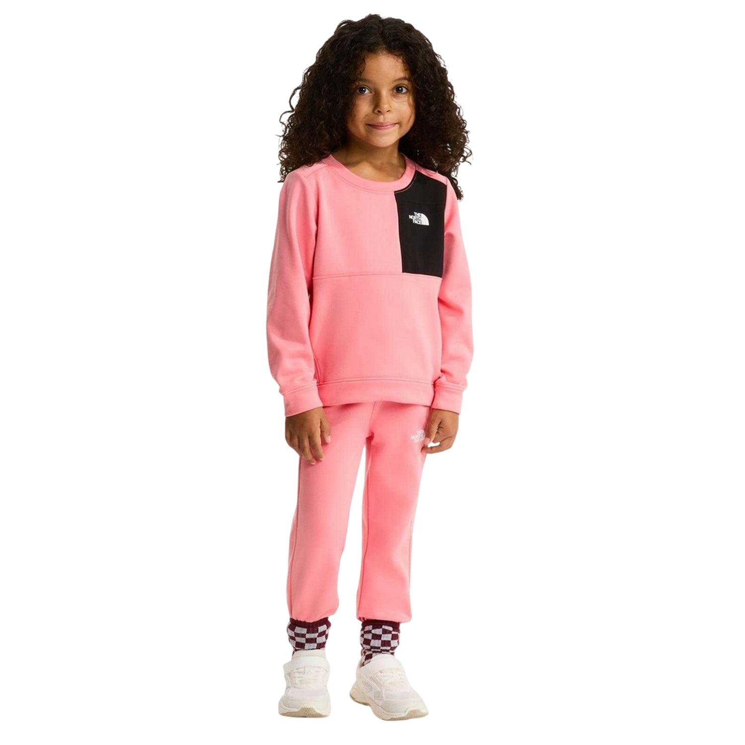 Coral Pink - Pack Shot - The North Face Childrens-Kids Performance Tracksuit Set