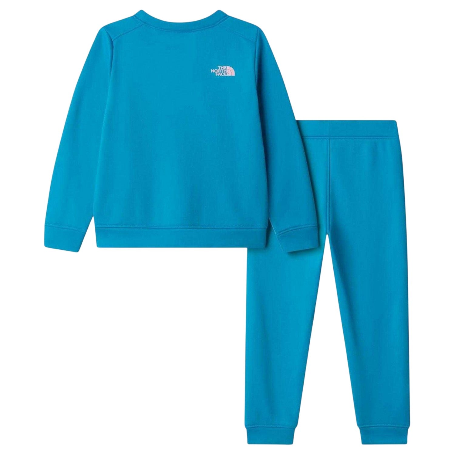 Glacier Blue - Back - The North Face Childrens-Kids Performance Tracksuit Set