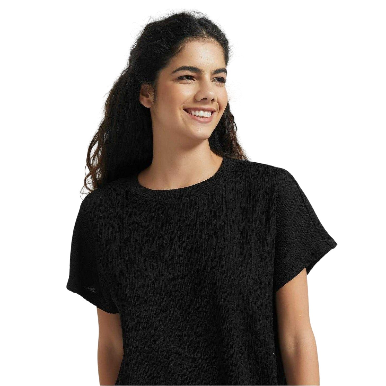 Black - Side - Be You Womens-Ladies Relaxed Fit Co-ord Set