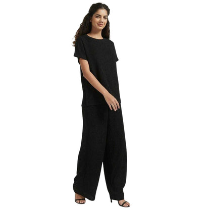 Black - Lifestyle - Be You Womens-Ladies Relaxed Fit Co-ord Set