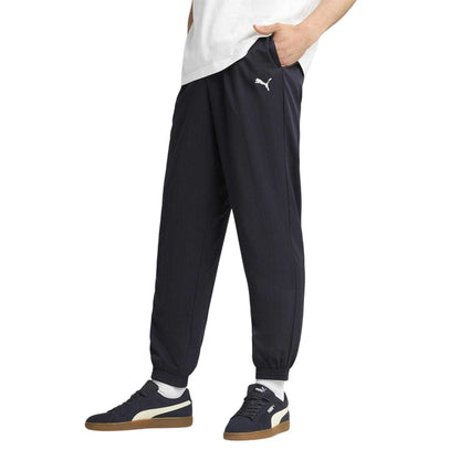 Navy - Side - Puma Mens ESS Jogging Bottoms