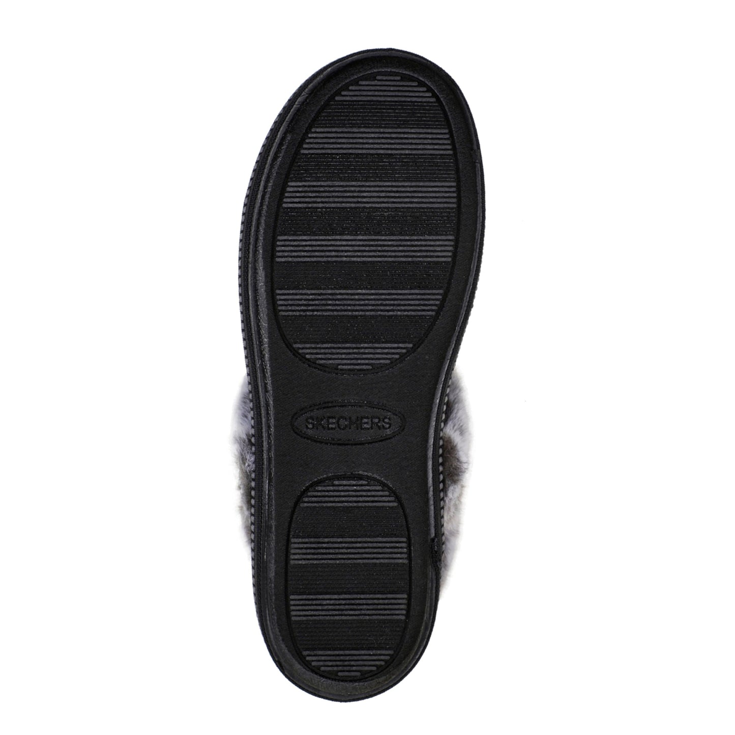 Black - Lifestyle - Skechers Girls Cozy Campfire Team Toasty Faux Fur Lined Flat Slippers
