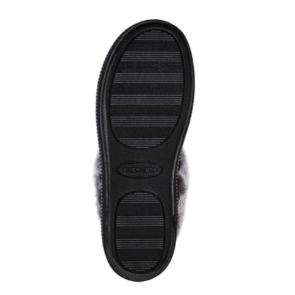 Black - Lifestyle - Skechers Girls Cozy Campfire Team Toasty Faux Fur Lined Flat Slippers