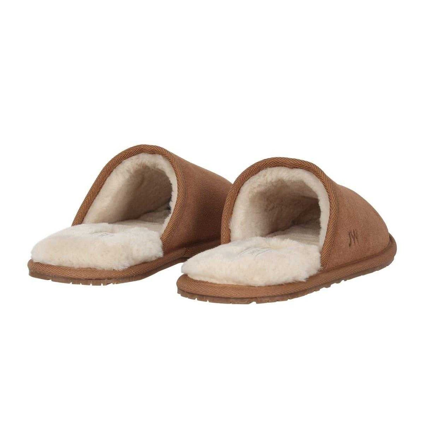 Tan - Back - Jack Wills Mens Suede Mule Slippers