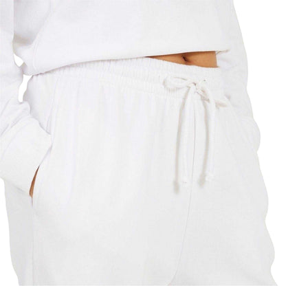 White - Side - Brave Soul Womens-Ladies Wide Leg Jogging Bottoms
