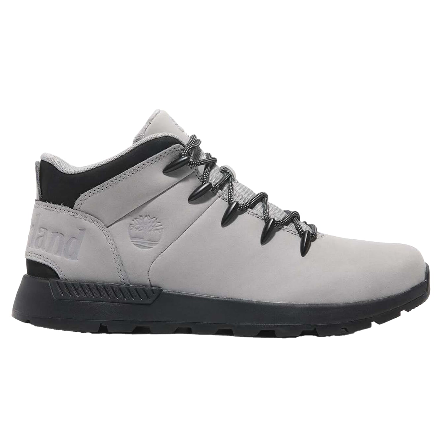 Grey - Side - Timberland Mens Sprint Trekker Leather Mid Cut Boots
