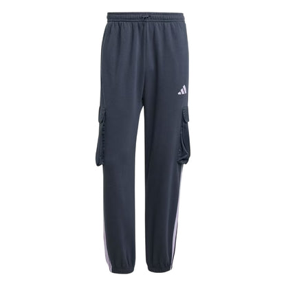 Navy - Front - Adidas Mens Utility Jogging Bottoms