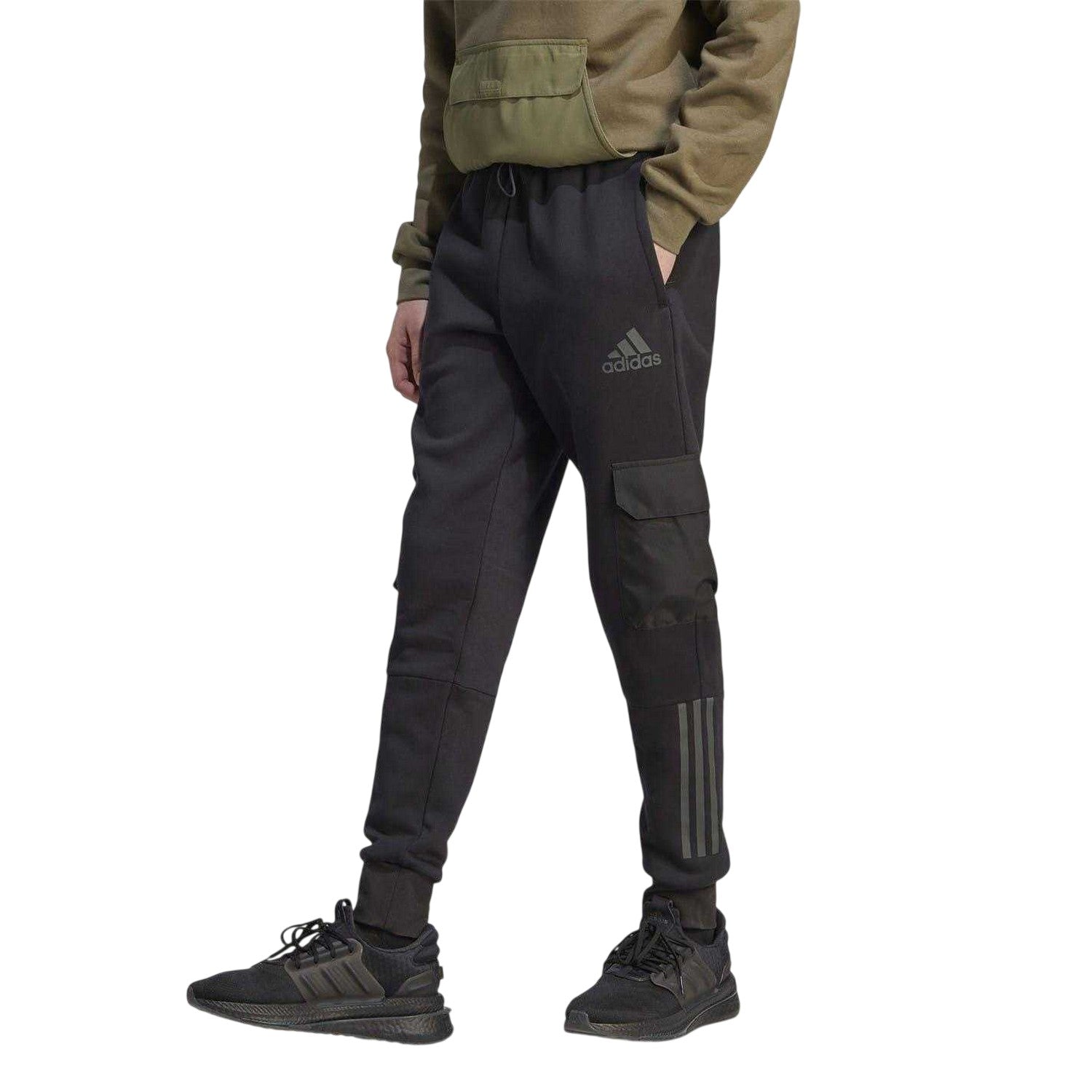 Black - Side - Adidas Mens Utility Jogging Bottoms