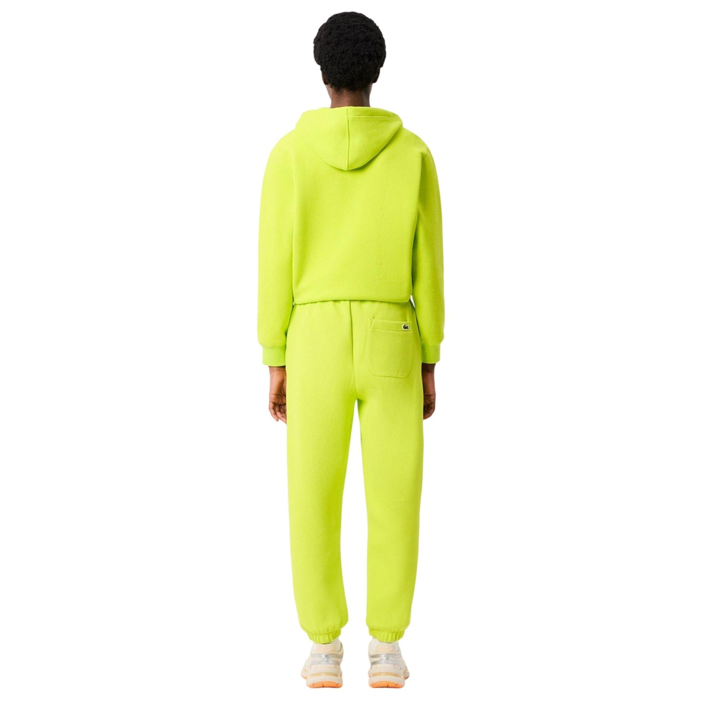 Green - Back - Lacoste Womens-Ladies Pique Jogging Bottoms