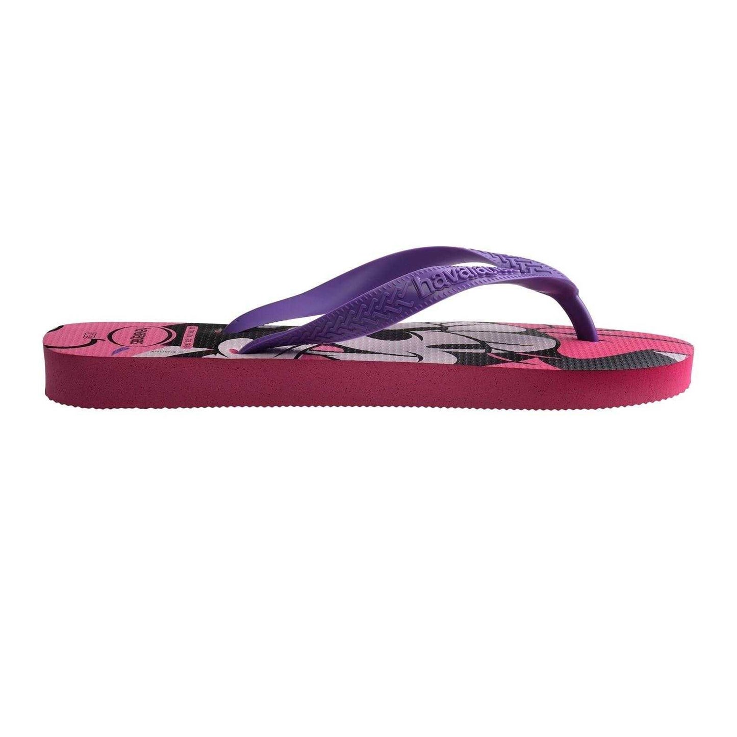 Pink - Front - Havaianas Childrens-Kids Minnie Mouse Flip Flops