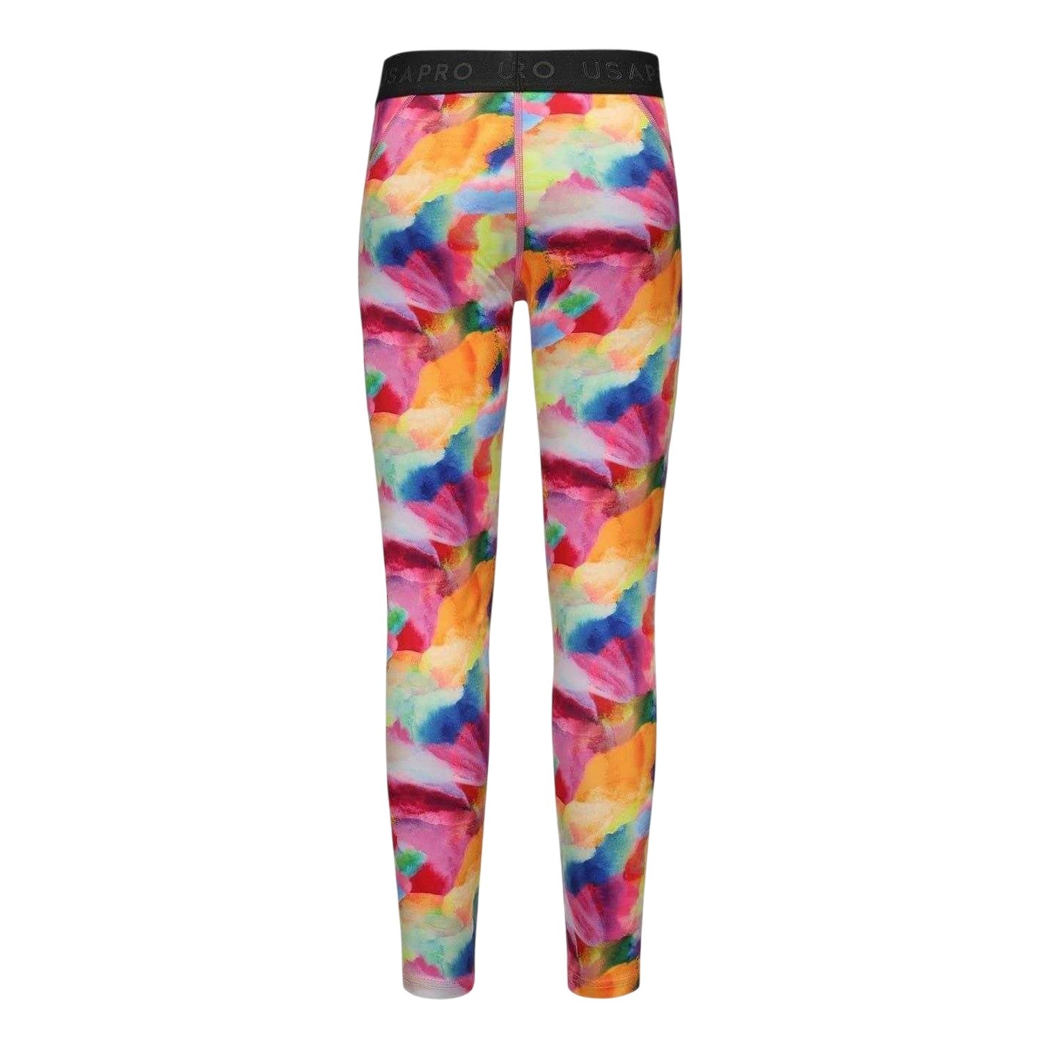 Multicoloured - Back - USA Pro Girls Pro Brush Training Leggings