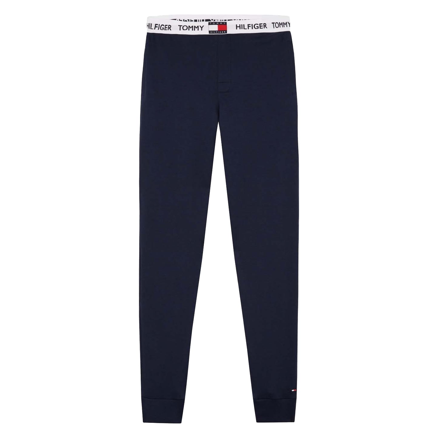 Blue - Front - Tommy Hilfiger Mens Organic Cotton Logo Jogging Bottoms