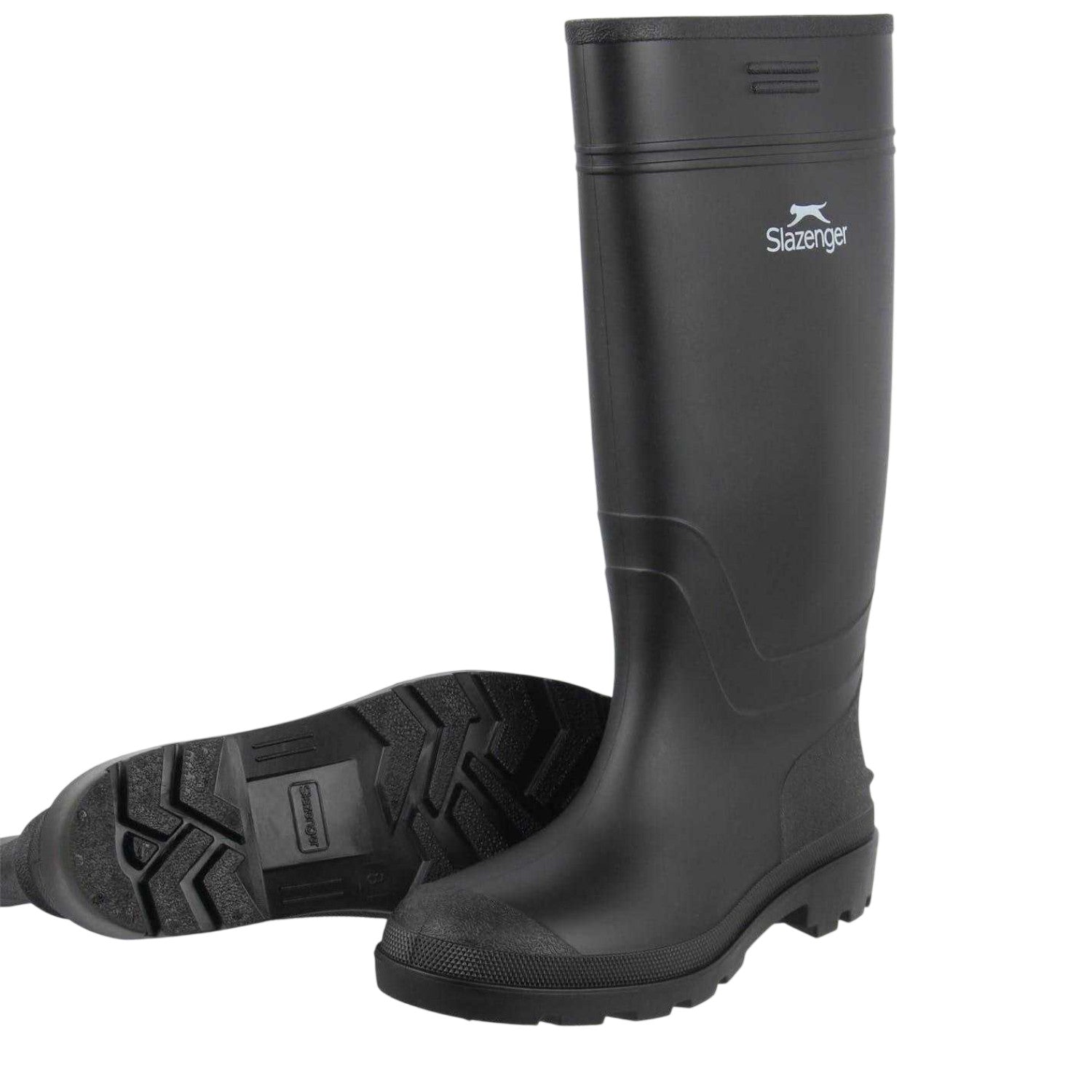 Black - Side - Slazenger Mens Wellington Boots