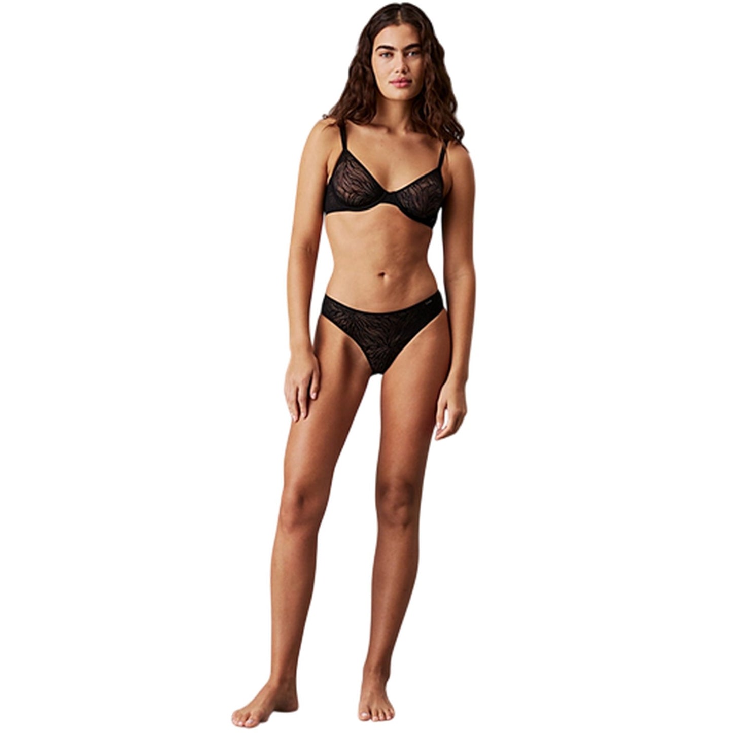 Black - Lifestyle - Calvin Klein Womens-Ladies Demi Unlined Bra