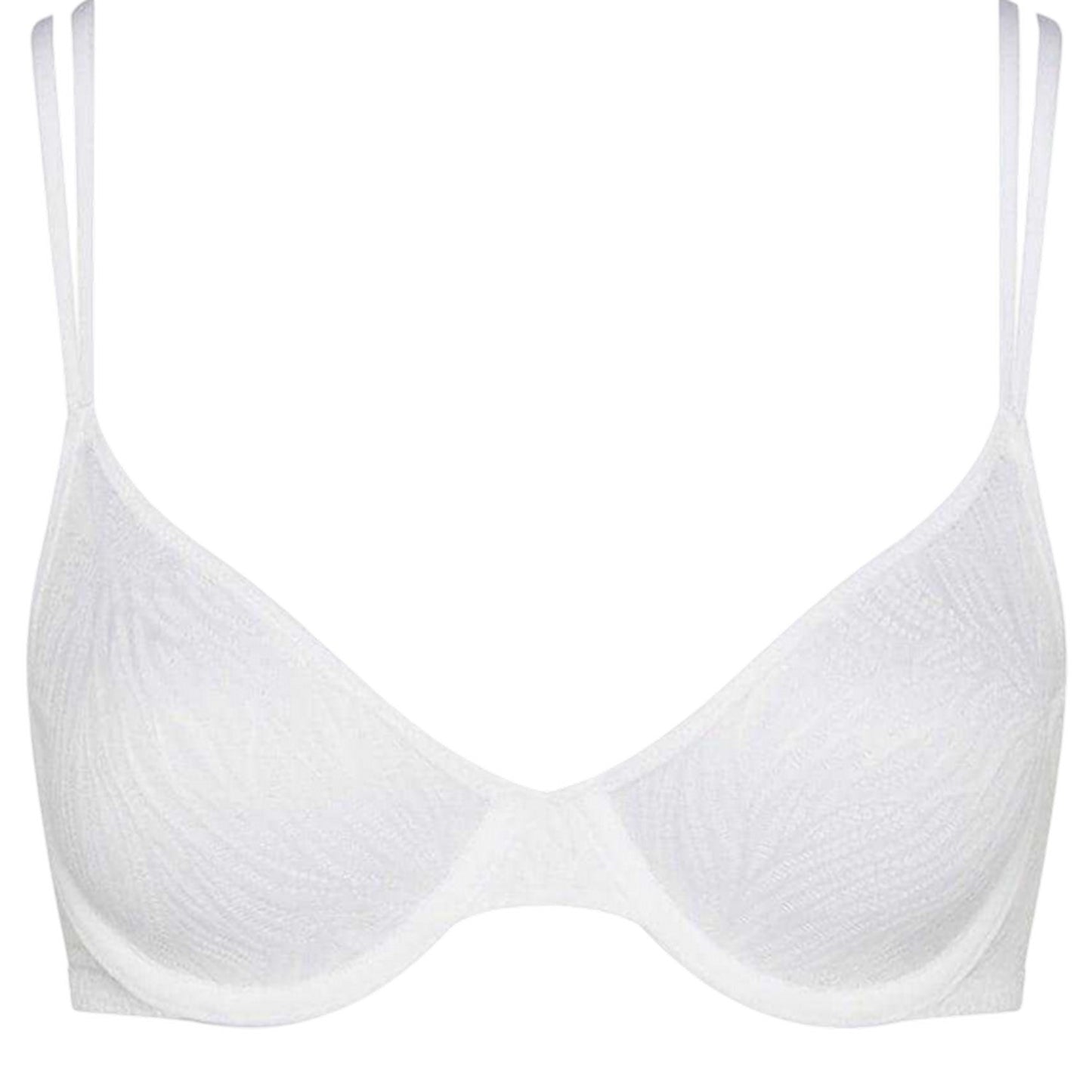 White - Front - Calvin Klein Womens-Ladies Demi Unlined Bra