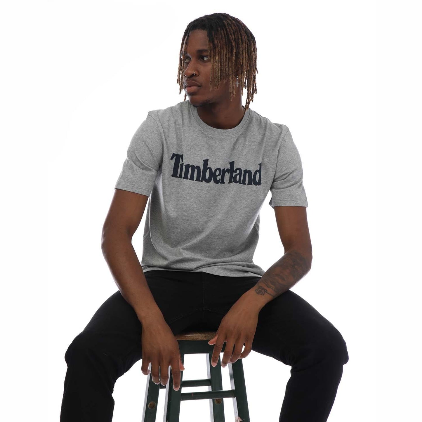 Grey Heather - Lifestyle - Timberland Mens Northwood Wordmark T-Shirt