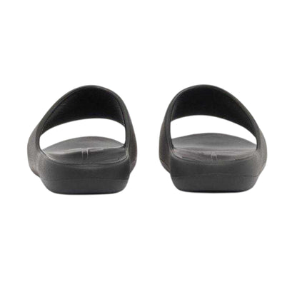 Black - Back - Armani Exchange Mens Logo Flat Sliders