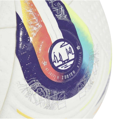 White-Purple - Side - Adidas Euro 2025 Pro Geometric Match Football