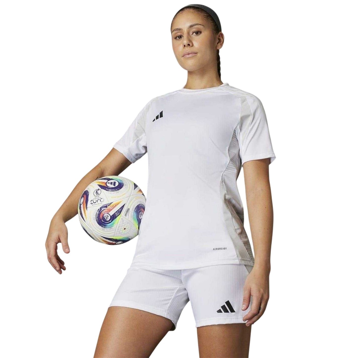 White-Purple - Pack Shot - Adidas Euro 2025 Pro Geometric Match Football