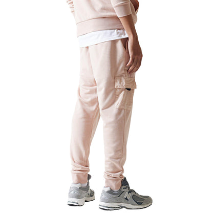 Pink - Back - 11 Degrees Mens Regular Jogging Bottoms