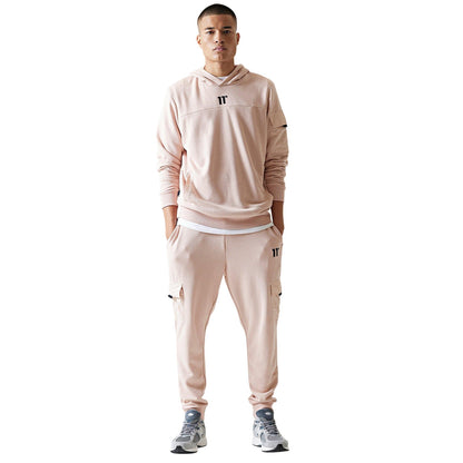 Pink - Close up - 11 Degrees Mens Regular Jogging Bottoms