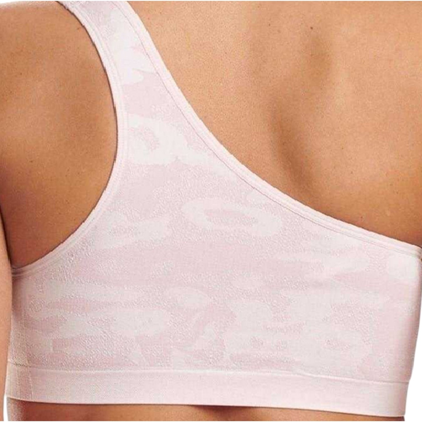 Pink - Back - Adidas Womens-Ladies 720 Degree Asymmetric Stretch Sports Bra
