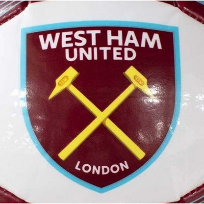 Maroon-White - Side - West Ham United FC Crest Polyurethane Training Football