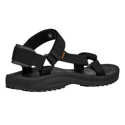 Black - Back - Teva Mens Winsted Adjustable Strap Sandals