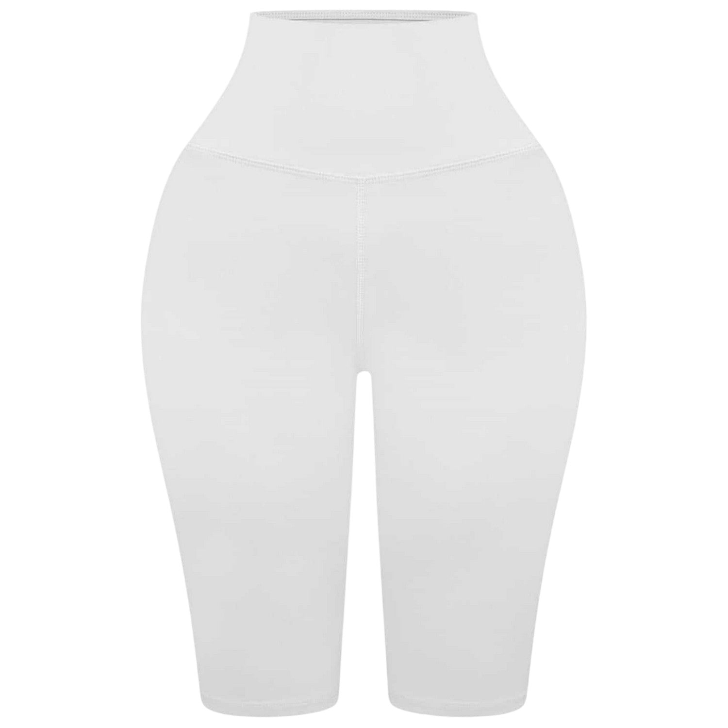 White - Front - Honeyz Womens-Ladies Slim Cycling Shorts
