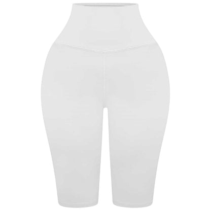 White - Front - Honeyz Womens-Ladies Slim Cycling Shorts