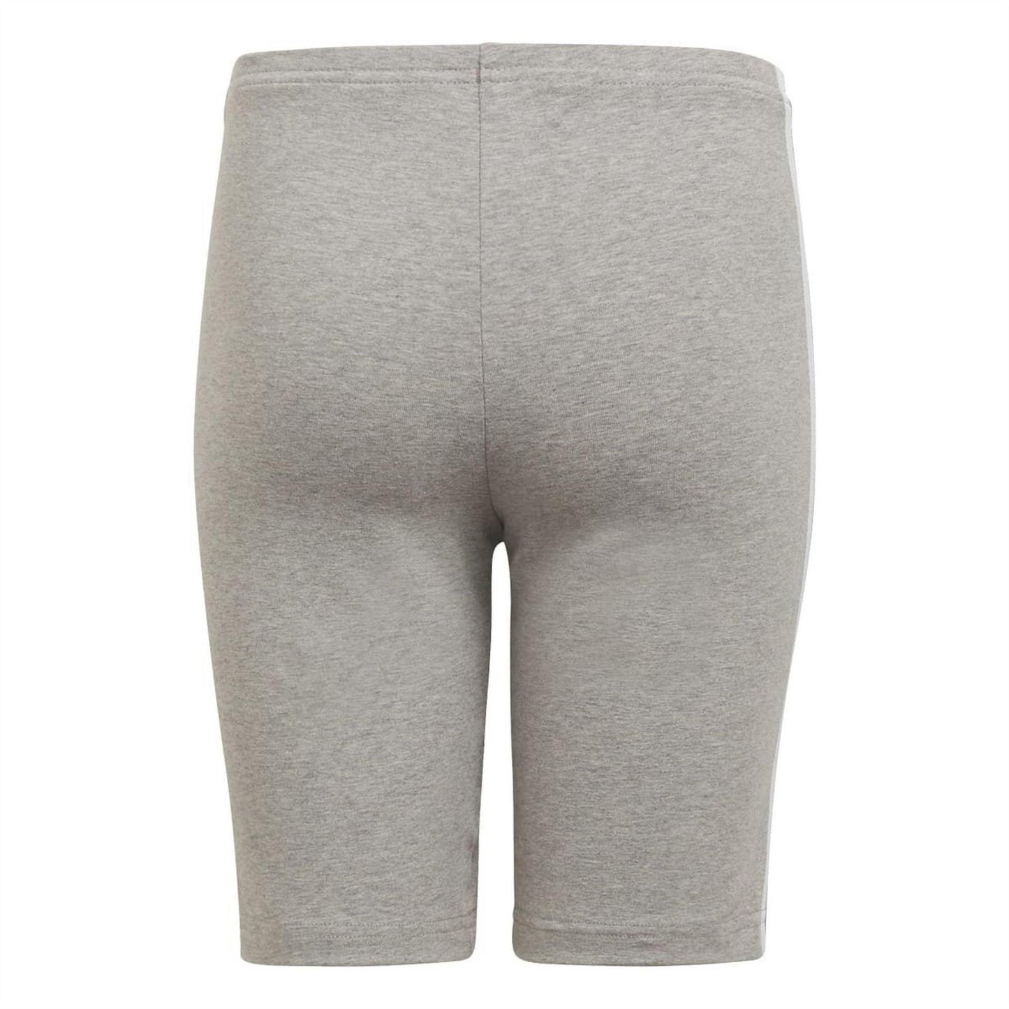 Grey-White Marl - Back - Adidas Childrens-Kids Adicolor Trefoil Tight Cycling Shorts