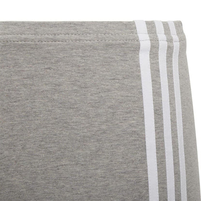 Grey-White Marl - Lifestyle - Adidas Childrens-Kids Adicolor Trefoil Tight Cycling Shorts