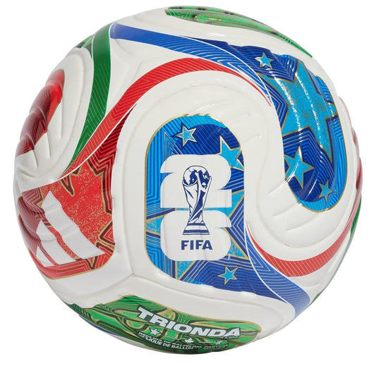 White-Blue - Front - Adidas Trionda FIFA World Cup 26 Mini Football