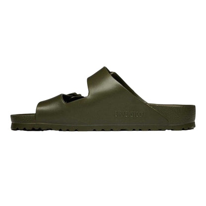 Green - Side - Birkenstock Mens Arizona Flat Sandals