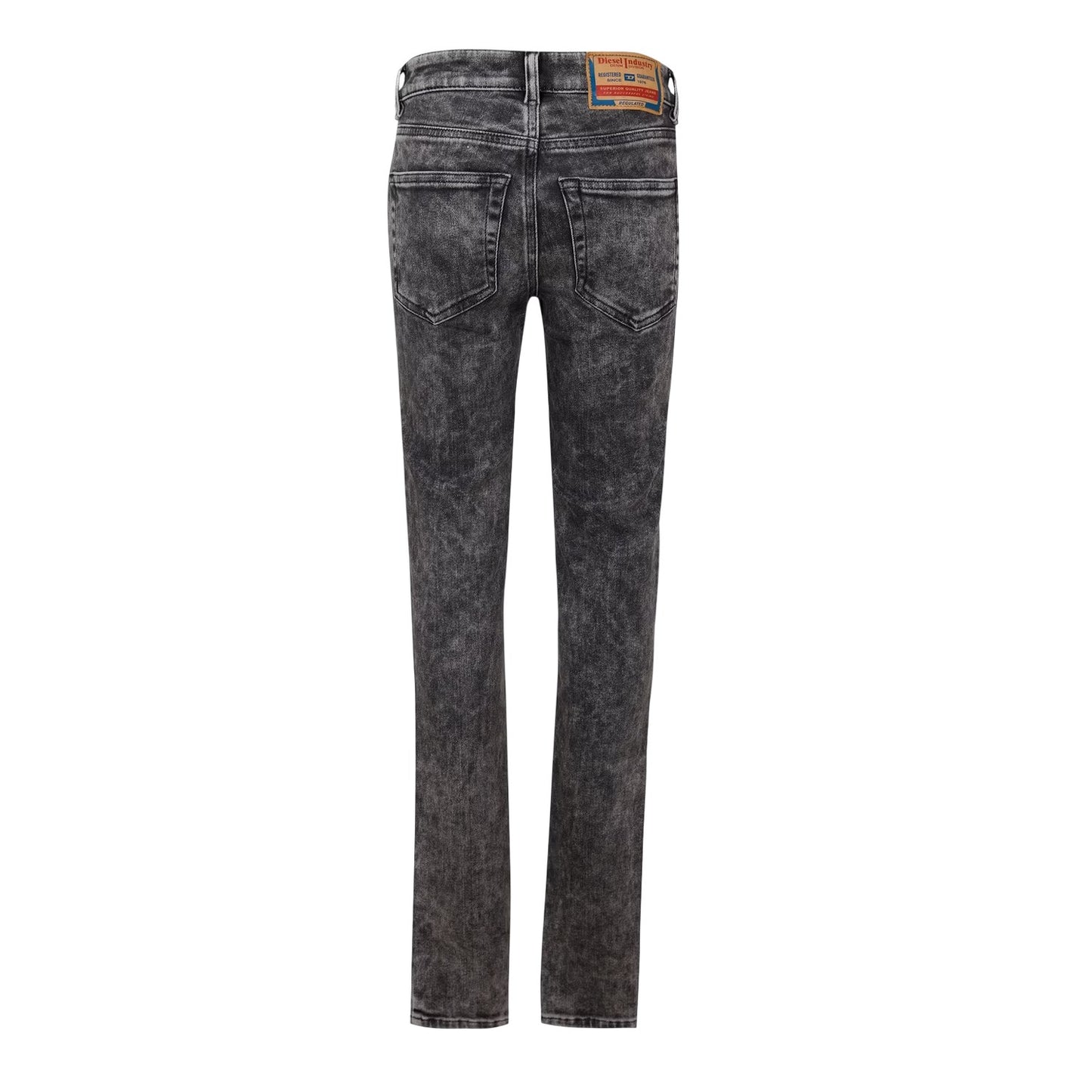 Black-Grey - Back - Diesel Womens-Ladies Slandy Super Skinny Jeans