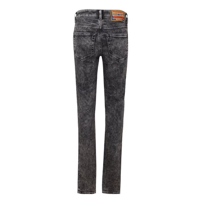 Black-Grey - Back - Diesel Womens-Ladies Slandy Super Skinny Jeans