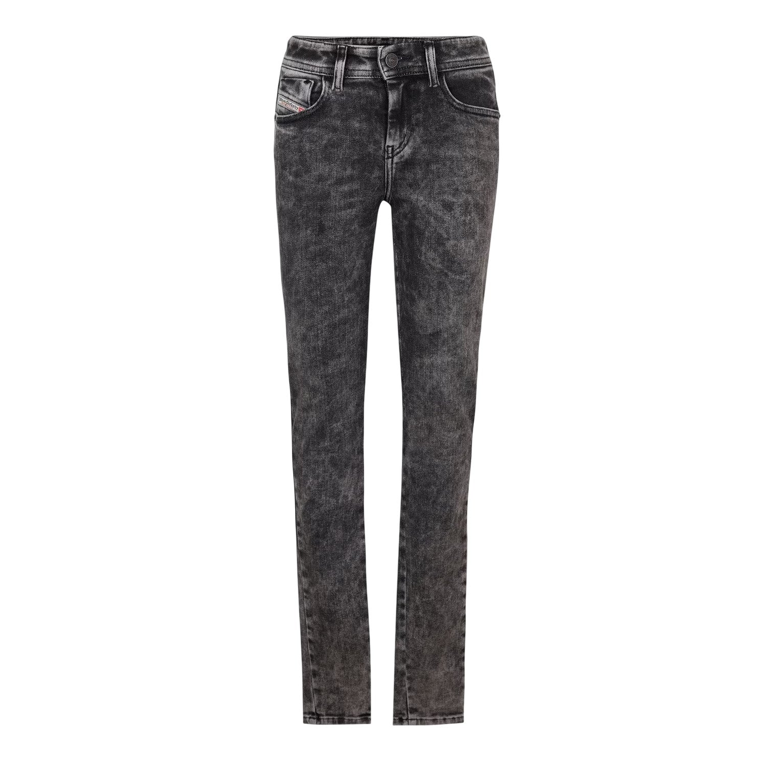 Black-Grey - Front - Diesel Womens-Ladies Slandy Super Skinny Jeans