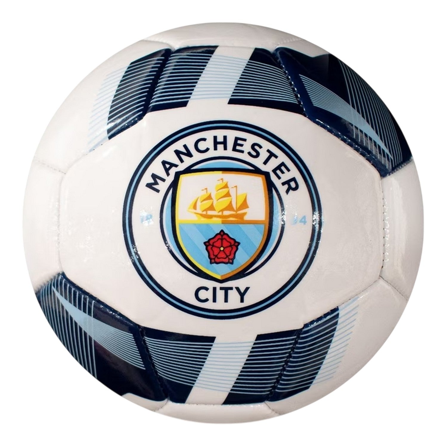 White-Sky Blue - Front - Manchester City FC Crest Football