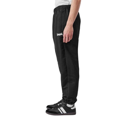 Black - Lifestyle - Lonsdale Mens Essential Woven Jogging Bottoms
