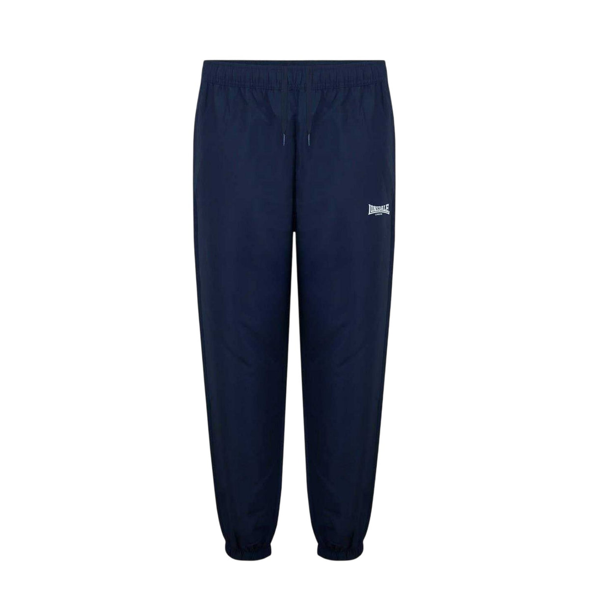 Navy - Front - Lonsdale Mens Essential Woven Jogging Bottoms