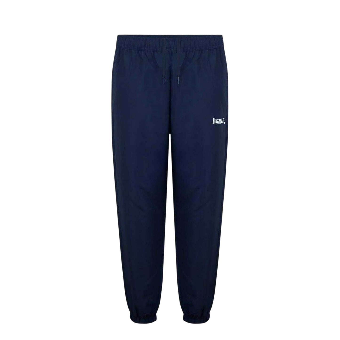 Navy - Front - Lonsdale Mens Essential Woven Jogging Bottoms