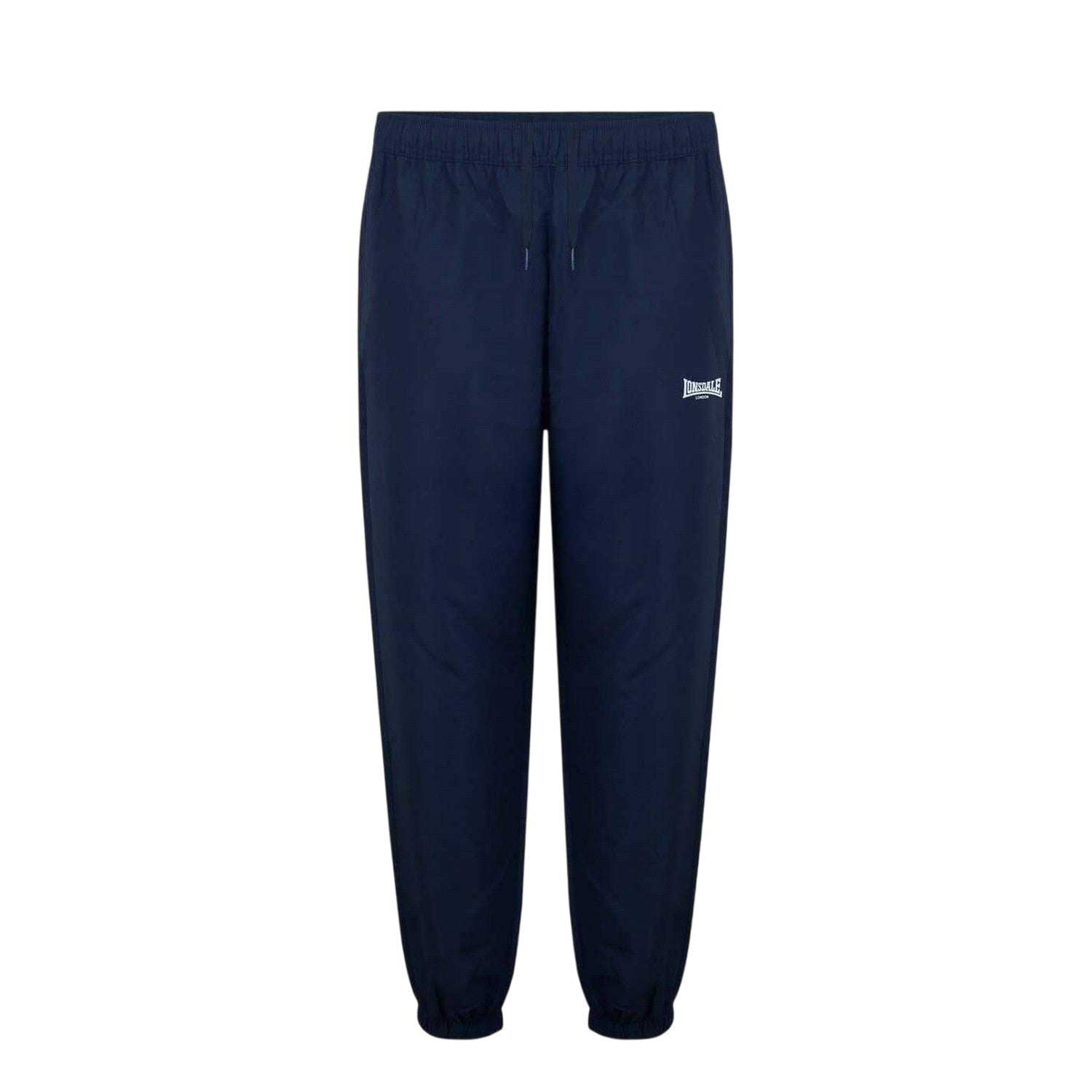 Navy - Front - Lonsdale Mens Essential Woven Jogging Bottoms